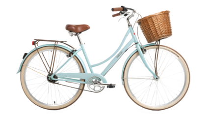 vintage bicycle on a white background