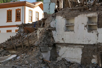 abandoned house in the old town