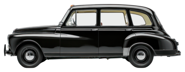 PNG London taxi car automobile vehicle side.