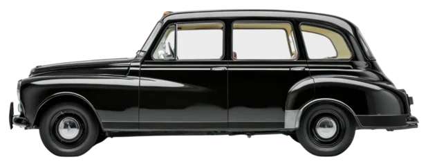 Fotobehang Oldtimers PNG London taxi car automobile vehicle side.  © Rawpixel.com