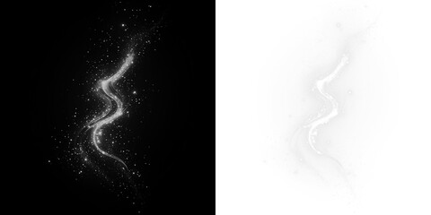 An abstract light sparkle overlay on a transparent background, perfect for adding a magical touch...