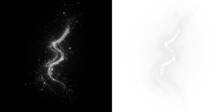 An abstract light sparkle overlay on a transparent background, perfect for adding a magical touch to your designs.