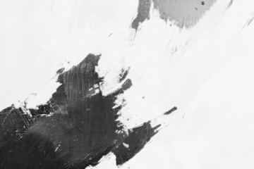 Abstract black white brushstrokes png overlay effect, transparent background