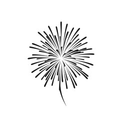 Fototapeta premium Abstract Black and White Firework Explosion or Starburst Bursting Lines Vector Illustration.
