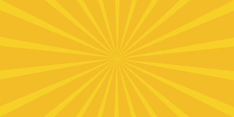 Obraz premium Bright orange pop art comic sunburst effect background with halftone. Cartoon abstract vector background. Suitable for templates, sales banners, events, ads, web, and pages