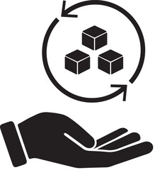 A Hand Supporting a Continuous Modular Process