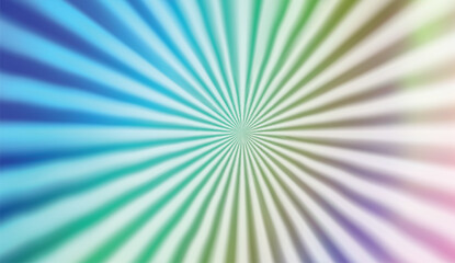 Colorful radial burst vector illustration with motion.