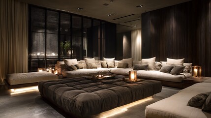 Modern luxury living room 