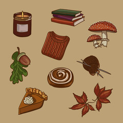 Fall Vibes Vector Illustration Collection