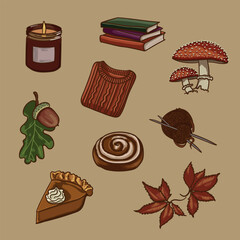 Fall Vibes Vector Illustration Collection