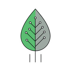 Minimalist Leaf Vector Design