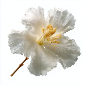 white champaca flower on white background