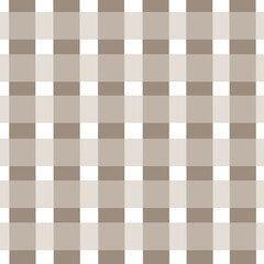 Soft taupe and white gingham checkered pattern with a clean, minimalist design. Seamless geometric background ideal for fabric prints, digital papers, packaging, wallpapers, planners, and home decor
