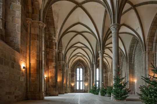 Mont Saint-Michel Abbey Interior