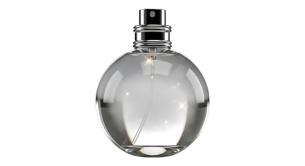 Perfume bottle isolated on transparent background
