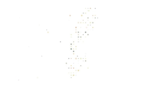 Modern Abstract Map of Sweden Formed by Digital Orbs