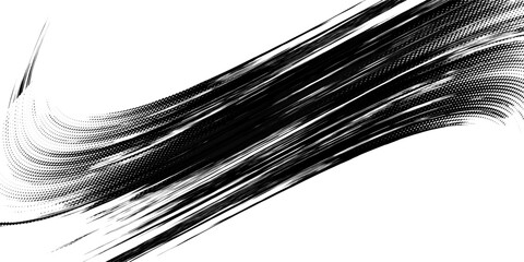 Grunge tire track, wheel braking marks. Truck, car or motorcycle tread pattern silhouette. Auto race, motorsport, speed racing design element. Vector illustration © ANDRI