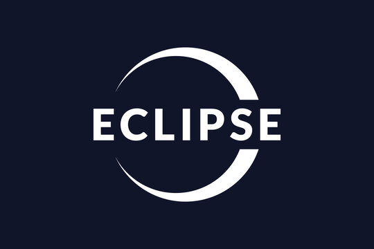 eclipse logo vector illustration, circle sunshine logo template