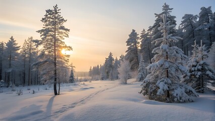 Fototapeta premium sunrise in the mountains