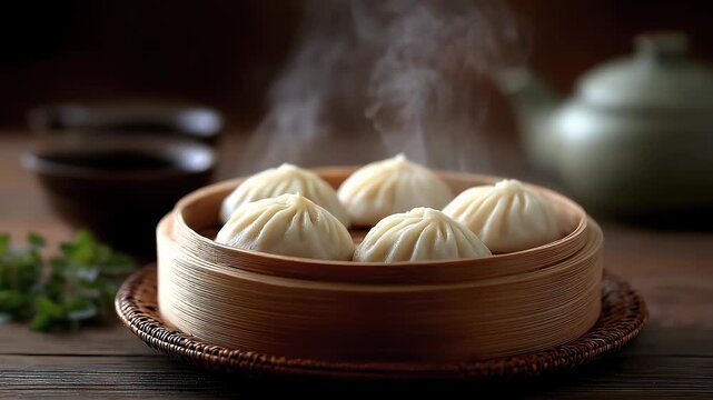 Steaming Xiaolongbao Delicious Food Appetizing