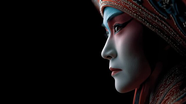 Close-up of Peking Opera Characters Shows the Profundity and Charm of Oriental Art