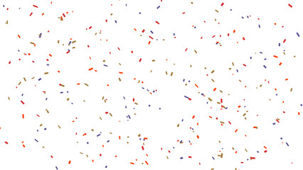 Colorful Confetti Scattered on a White Background for Celebrations