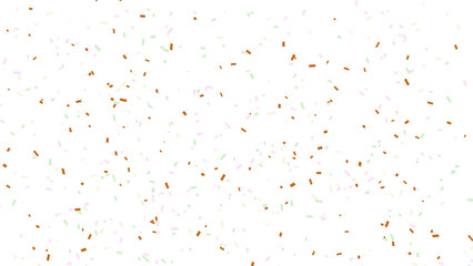 Colorful Confetti Falling on a White Background, Perfect for Celebrations