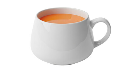 Isolated beverage ready to serve in ceramic mug, warm drink for refreshment or caffeine
