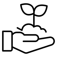 Cultivator vector line icon design