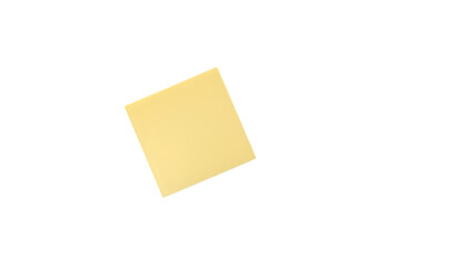 Blank Notes: A simple yellow sticky note sits, poised and ready for the inception of ideas, plans, and moments of clarity. 