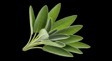 Close-up macro view of lush green plant leaves with detailed textures and veining