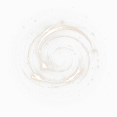 A sparkling swirl design with glitter effects on a transparent background, perfect for creative projects.