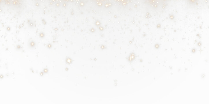 A sparkling starry sky PNG overlay featuring bright stars scattered across a transparent background, ideal for enhancing designs.