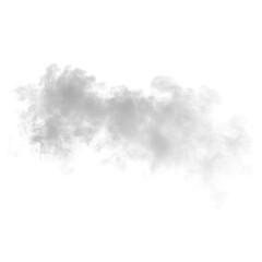 Gray smoke PNG overlay on a transparent background, ideal for atmospheric and design projects.