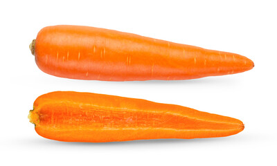 Carrot isolated on transparent png ( image from camera )
