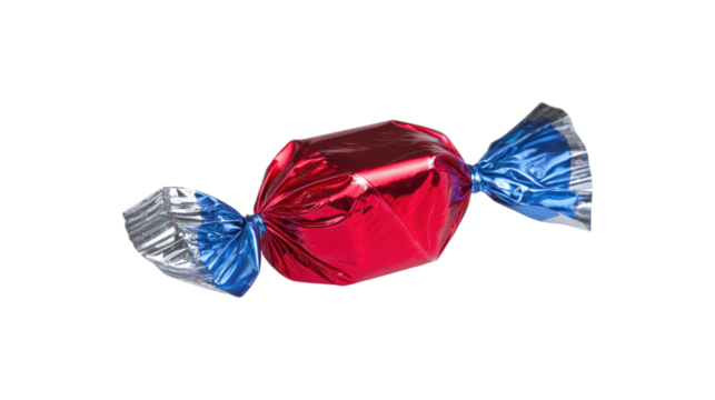 candy wrapper isolated on a white background