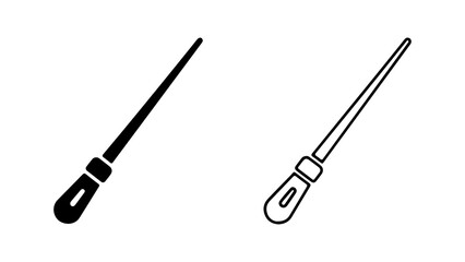 Conductor baton with transparent background