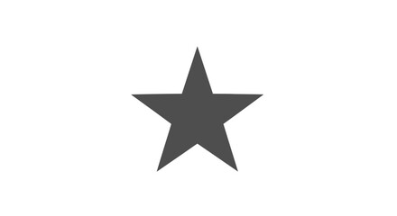 A simple dark gray five-pointed star icon centered on a plain white background, often used for ratings or favorites.
