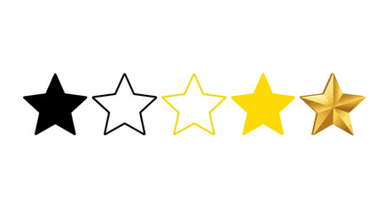 A rating system represented by five stars, with three stars filled in to indicate a score of three out of five.