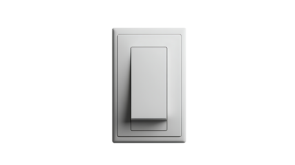 Light Switch on Black Background on Trasnparent Background