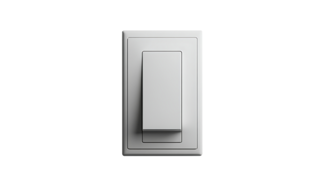 Light Switch on Black Background on Trasnparent Background