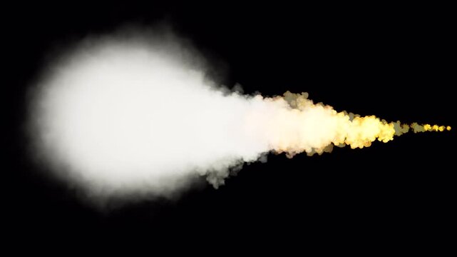 Missile 9K121 Smoke On Alpha Loop