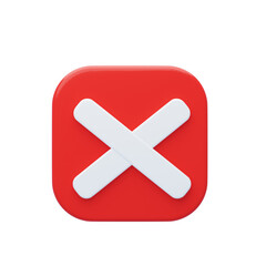 Fototapeta premium 3D Cross Mark