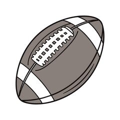 American football icon sports equipment for game play and athletic pursuits vector