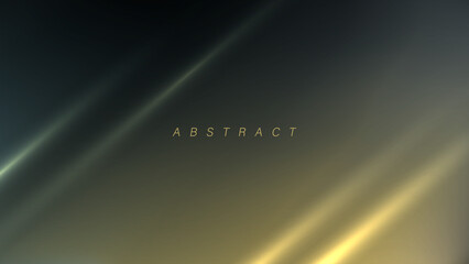 Abstract background with dynamic glowing lights. Futuristic dark colored gradient banner for creative graphic design. Vector illustration.