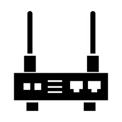 Technology vector silhouette , clip art, and symbol. Shilhouette of  technology computer concept and simple design