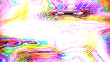 Naklejka premium Abstract psychedelic liquid neon colors creating shimmering waves