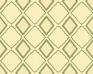Fototapeta premium Green geometric seamless pattern background
