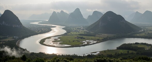 panorama of the mountains