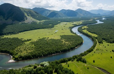 lake in the mountains
